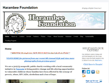 Tablet Screenshot of harambeefoundation.org